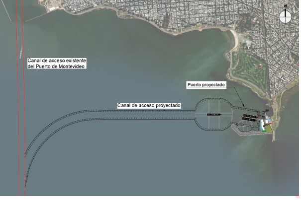 propuesta de canal de acceso y puerto en Punta Carretas