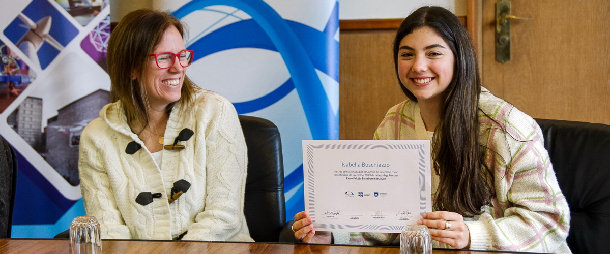 Isabella Buschiazzo obtuvo la beca Ing. Martha Peluffo 2023