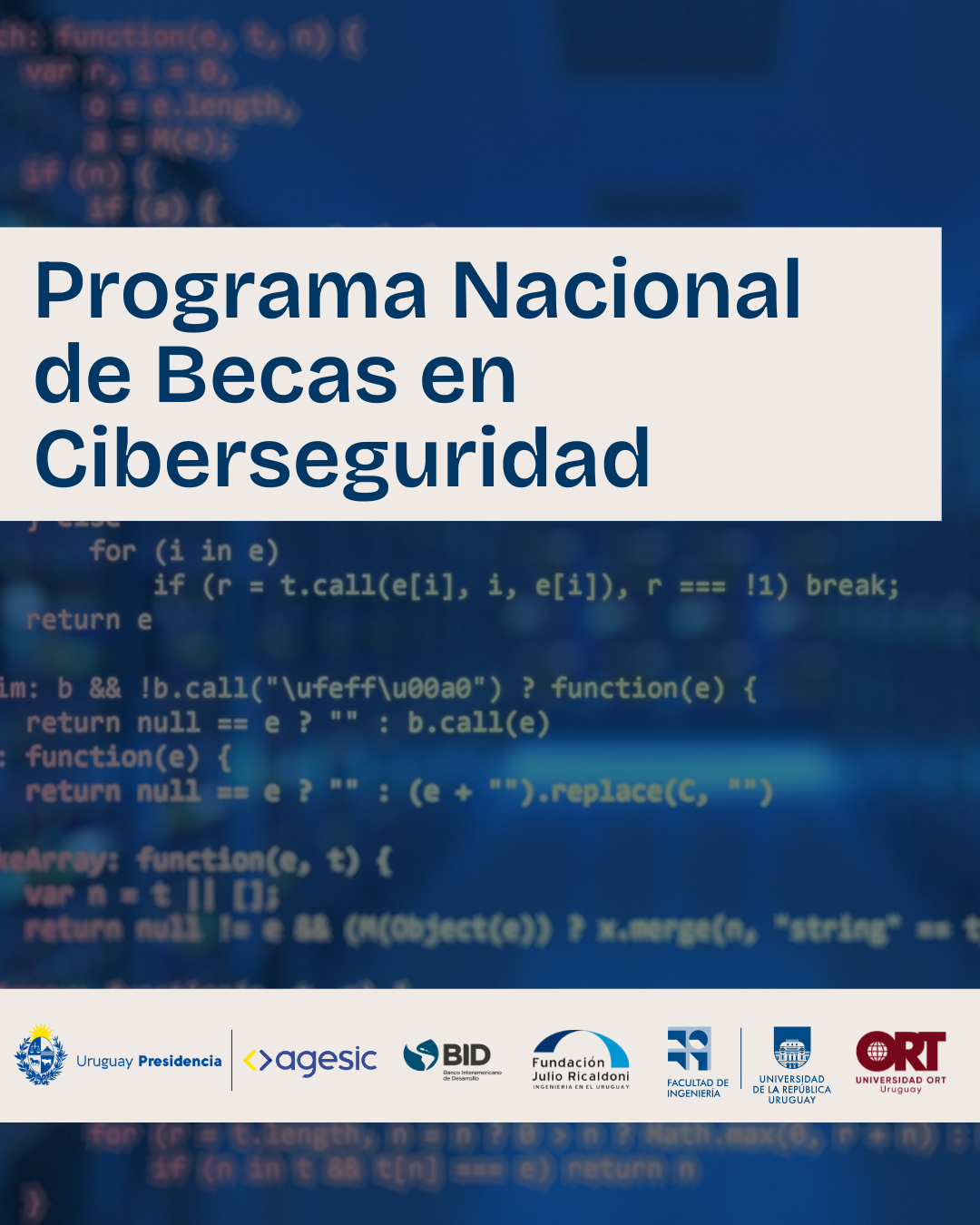 Programa becas en ciberseguridad de Agesic y Fundación Ricaldoni en Uruguay