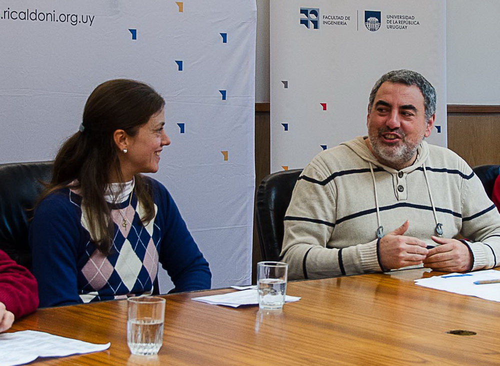 Dayhana Molina y Pablo Ezzatti en el acto de entrega de becas Markarian 2026